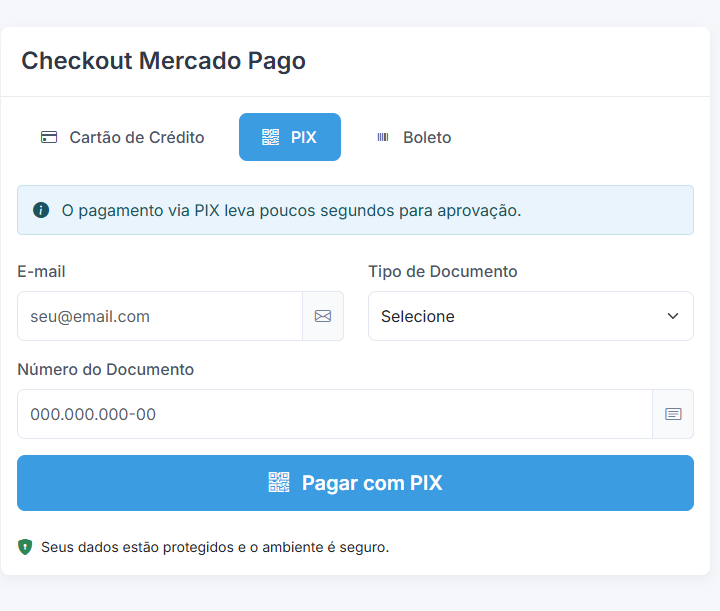 Checkout Transparente Asaas